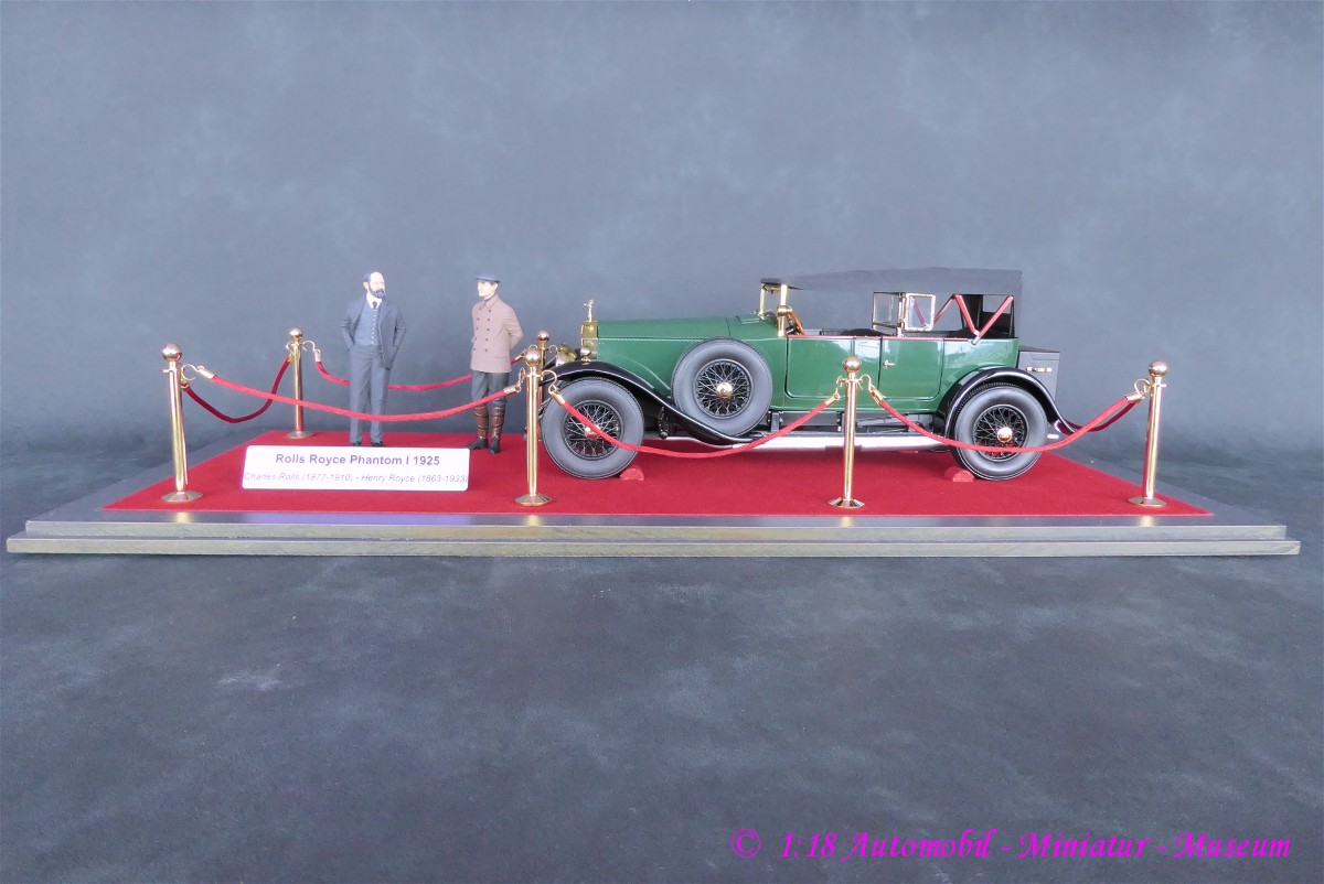 1:18 Rolls Royce Phantom I 1925 - Charles Rolls - Henry Royce